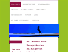 Tablet Screenshot of evangelisches-bwm.de